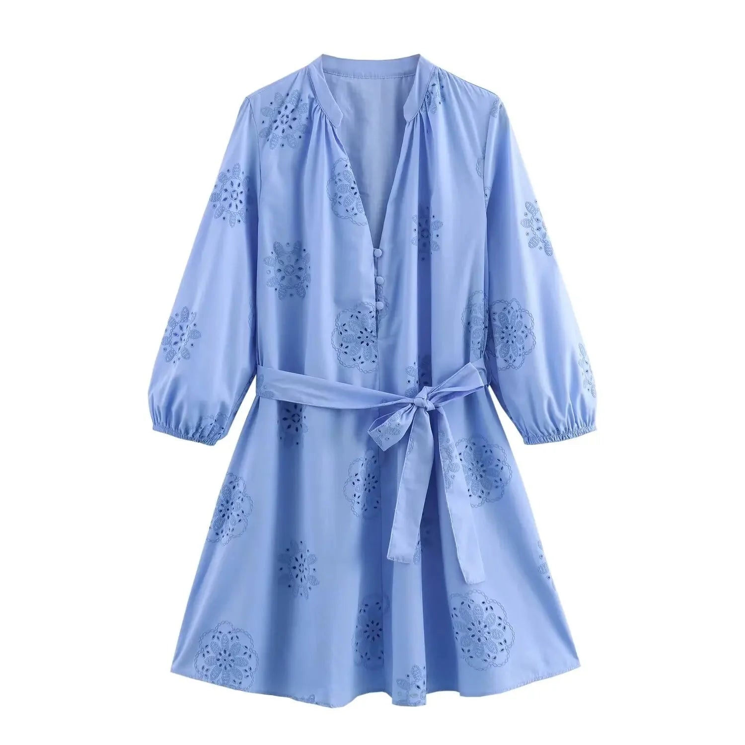 Mini Šaty s Páskem - Ciele