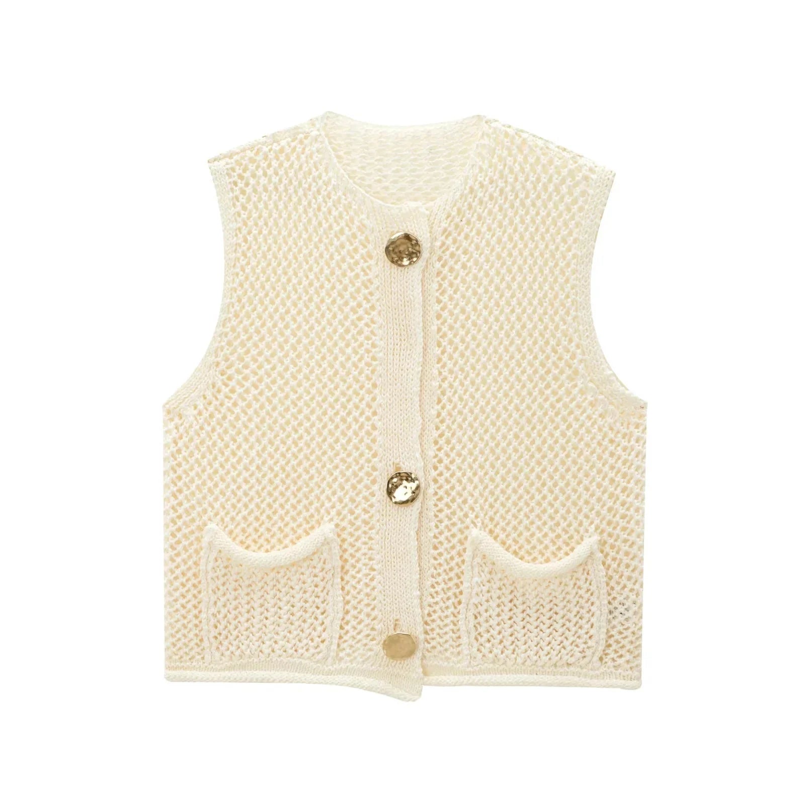 Pletená Vesta Bez Rukávů - Ciele